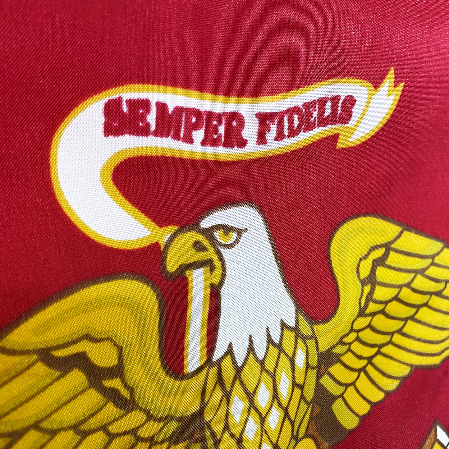 Lakeshore Trade US Marine Corps USMC Nylon Flag 3x5 Outdoor Made in USA - Heavy Nylon Duty Vivid Color US Flags Long Lasting with 2 Brass