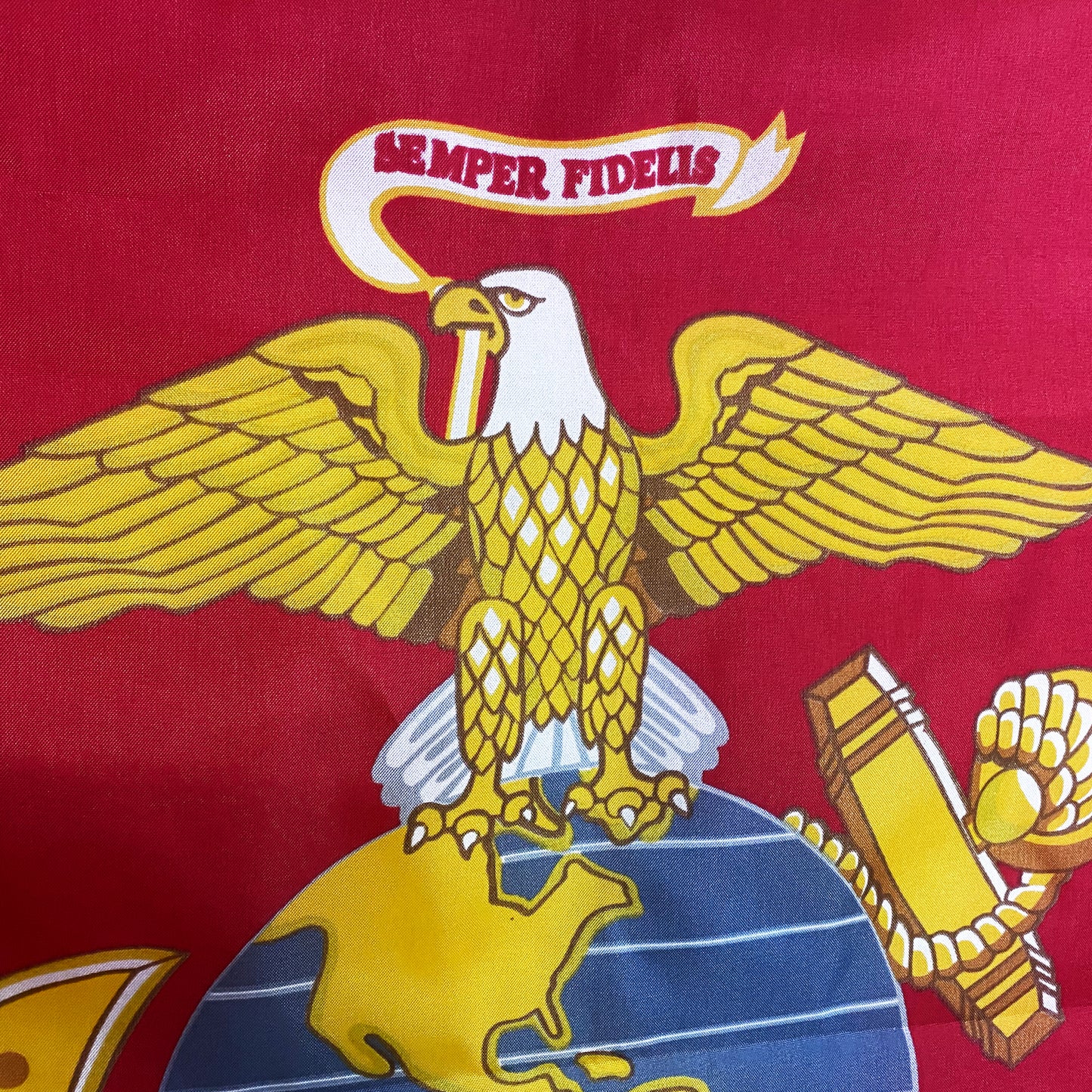 Lakeshore Trade US Marine Corps USMC Nylon Flag 3x5 Outdoor Made in USA - Heavy Nylon Duty Vivid Color US Flags Long Lasting with 2 Brass