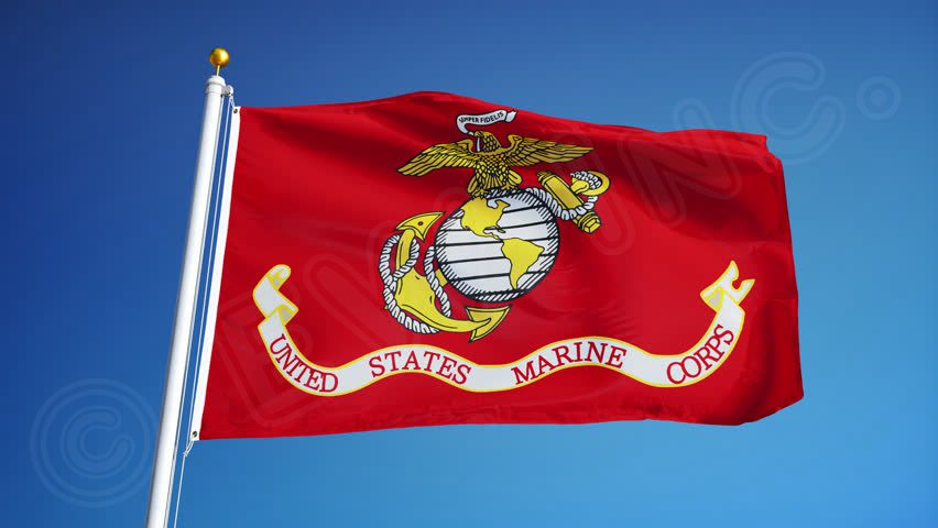 Lakeshore Trade US Marine Corps USMC Flags 3x5 Outdoor- Vivid Colors Double Stitched USMC Flag Banner with 2 Grommets